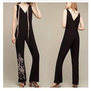 Anthropologie HD in Paris Embroidered Jumpsuit
